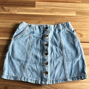 Forever 21 Blue Mini A-Line Skirt